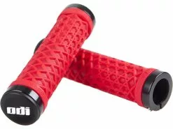 ODI Vans Lock-On Grips, Bright Red/black