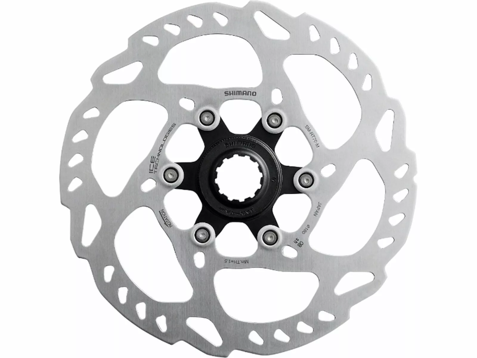 Shimano SLX SM-RT70 Bremsscheibe Ice-Tech Center Lock - 180 Mm 3 Shimano SLX SM-RT70 Bremsscheibe Ice-Tech Center Lock - 180 Mm