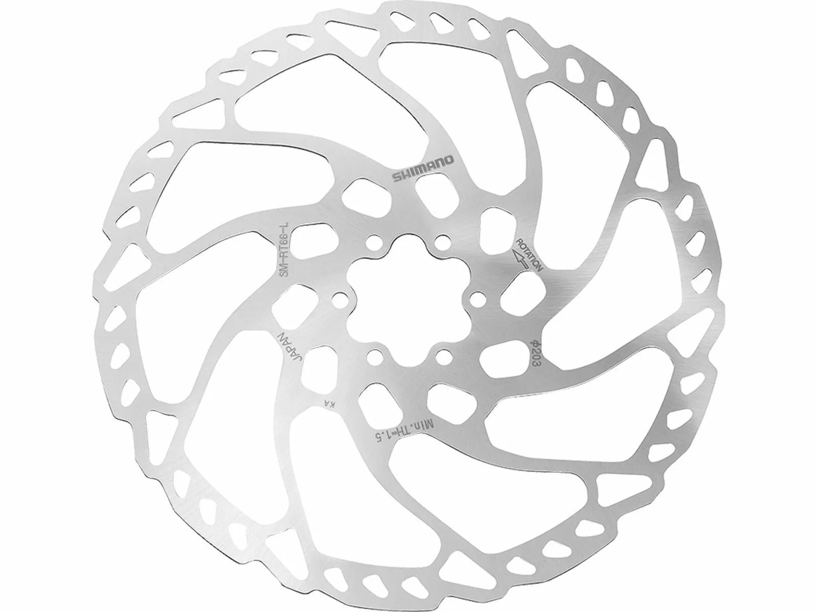 Shimano SLX SM-RT66 Bremsscheibe 6-Loch - 203 Mm 3 Shimano SLX SM-RT66 Bremsscheibe 6-Loch - 203 Mm