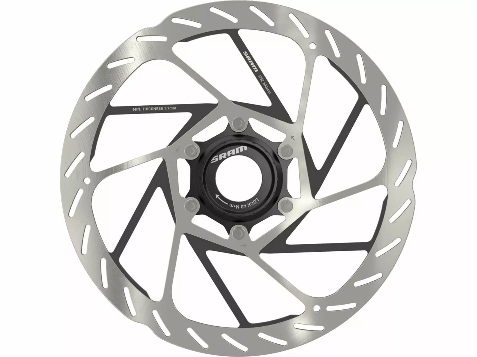 SRAM HS2 Rotor Center Lock - 200 Mm 3 SRAM HS2 Rotor Center Lock - 200 Mm