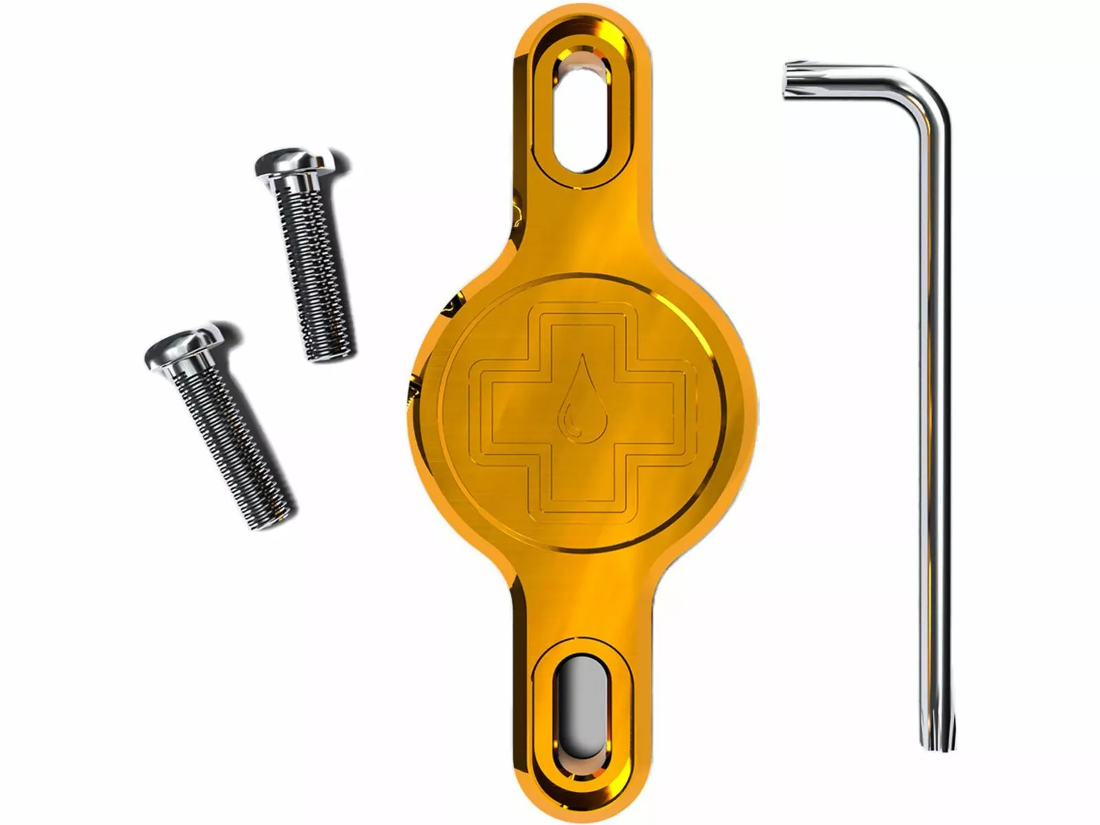 Muc-Off Secure Tag Holder V2, Gold 3 Muc-Off Secure Tag Holder V2, Gold